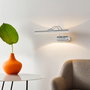 Opviq Flüt Lámpara de pared LED Cromada 50 cm